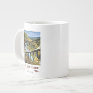 Monsal Tal, Zug und Viaduct British Rail Jumbo-Tasse