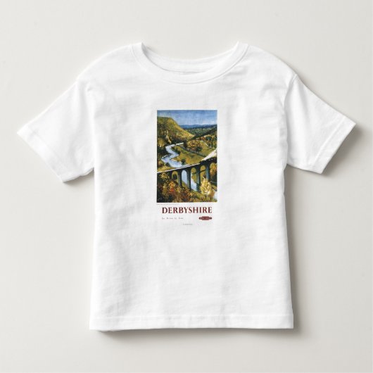 Monsal Tal, Zug und Viaduct British Rail Kleinkind T-shirt (Vorderseite)
