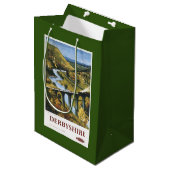 Monsal Tal, Zug und Viaduct British Rail Mittlere Geschenktüte (Vorderseite Schrägansicht)