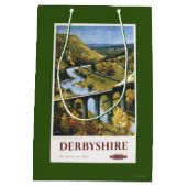 Monsal Tal, Zug und Viaduct British Rail Mittlere Geschenktüte (Rückseite)