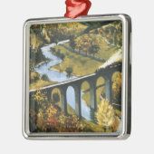 Monsal Tal, Zug und Viaduct British Rail Ornament Aus Metall (Links)