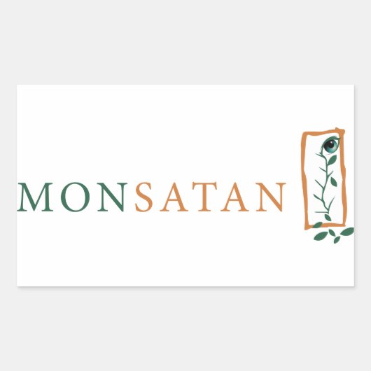 Monsanto = Monsatan Rechteckiger Aufkleber (Vorderseite)