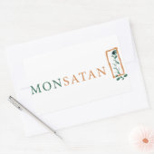 Monsanto = Monsatan Rechteckiger Aufkleber (Umschlag)