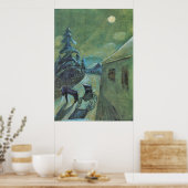 Monscape mit Pferd von Walter Gramatte Poster (Küche)