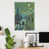 Monscape mit Pferd von Walter Gramatte Poster (Heimbüro)