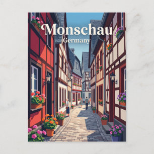 Monschau Altstadt Gasse Deutschland Postkarte