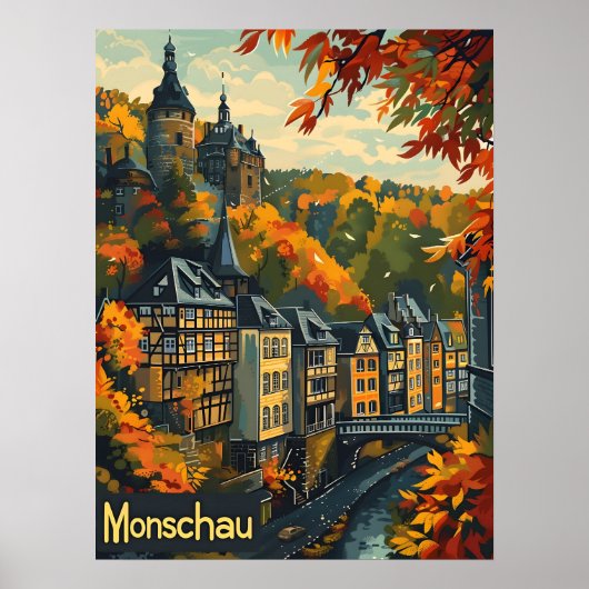 Monschau Deutschland Poster (Vorne)