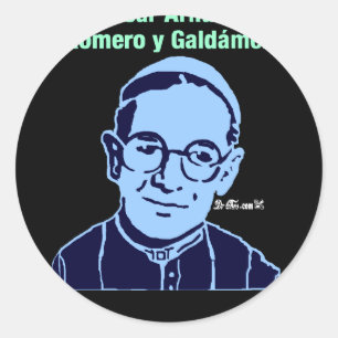 MONSEÑOR OSCAR ROMERO 18 KUNDENGERECHTE PRODUKTE RUNDER AUFKLEBER