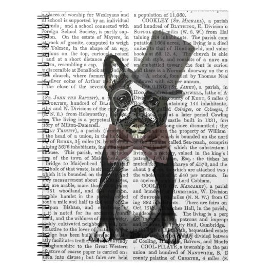 Monsieur Bulldog 2 Notizblock (Vorderseite)