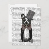 Monsieur Bulldog 2 Postkarte (Vorne/Hinten)
