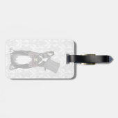 Monsieur Bulldog Gepäckanhänger (Rückseite horizontal)