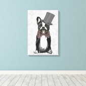 Monsieur Bulldog Leinwanddruck (Insitu (Holzboden))