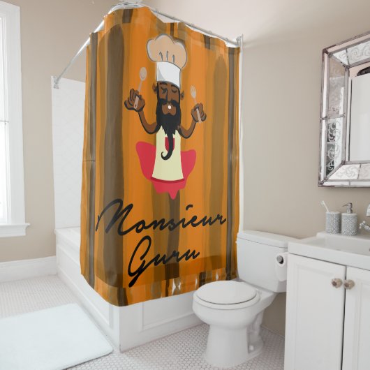 Monsieur Guru Duschvorhang (Beispiel)