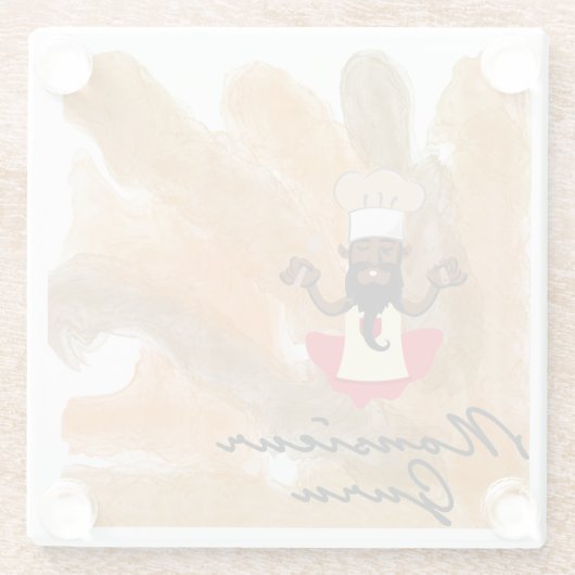 Monsieur Guru Glasuntersetzer (Rückseite)