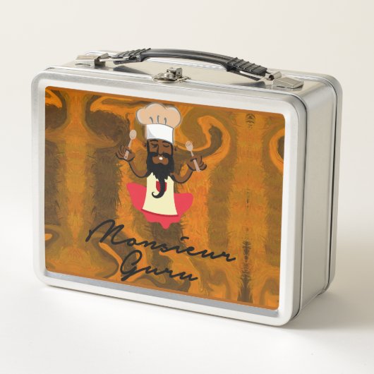 Monsieur Guru Metall Brotdose (Vorderseite)