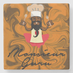 Monsieur Guru Steinuntersetzer