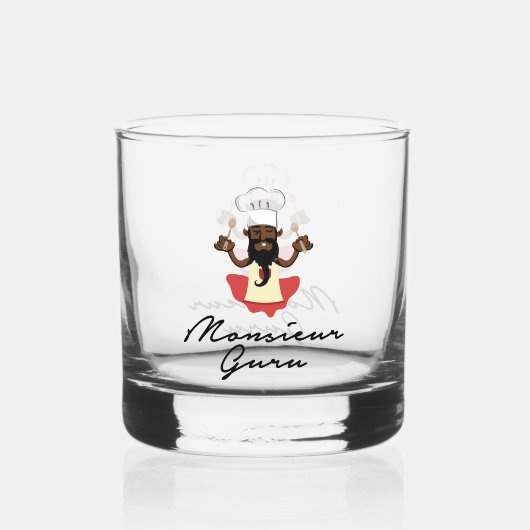 Monsieur Guru Whiskyglas (Vorderseite)