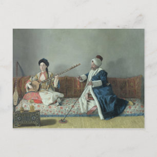 Monsieur Levett und Mademoiselle Helene Postkarte