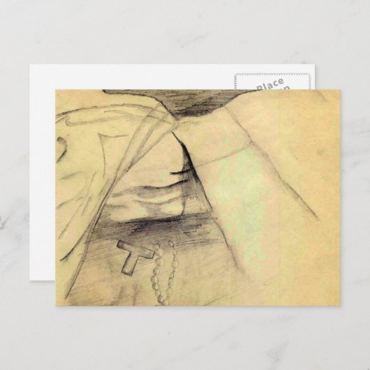 Monsignors Hände Postkarte (Vorne/Hinten)