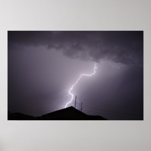 Monsoon Lightning Bolt, Arizona Poster (Vorne)