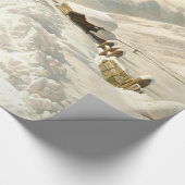 Monsted - Winter in Ponte-Campovasto, Schweiz Geschenkpapier (Ecke)