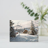 Monsted - Winter Landscape in Solbelyst Postkarte (Stehend Vorderseite)