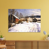 Monsted - Winterlandschaft in Lillehammer Leinwanddruck (Insitu (Wohnzimmer))