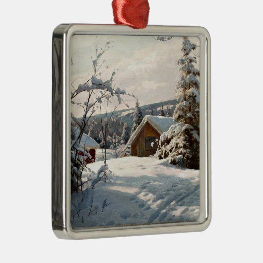 Monsted - Winterlandschaft in Solbelyst Ornament Aus Metall (Rechts)