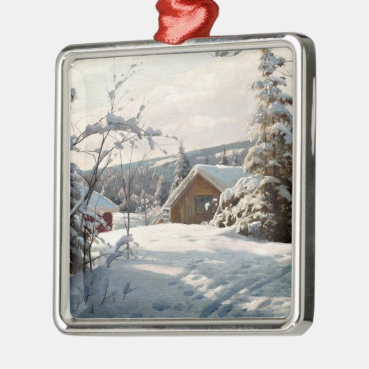 Monsted - Winterlandschaft in Solbelyst Ornament Aus Metall (Links)