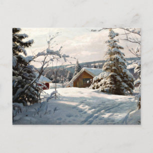 Monsted - Winterlandschaft in Solbelyst Postkarte