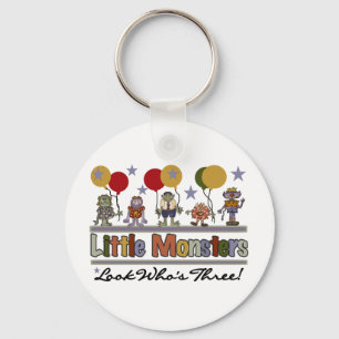 Monster 3. Geburtstag - Hemden und Geschenke Schlüsselanhänger