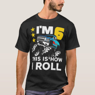 Monster 6. Geburtstagsgeschenk  Großer lustiger Yo T-Shirt