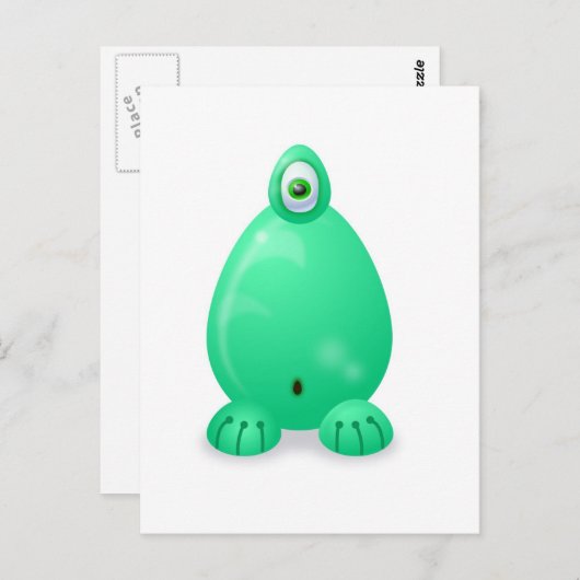 Monster 8 postkarte (Vorne/Hinten)