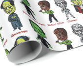 MONSTER-ABSCHNITT GESCHENKPAPIER (Rolleneckpunkt)