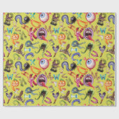 Monster-Alphabet-Muster Geschenkpapier (Flach)