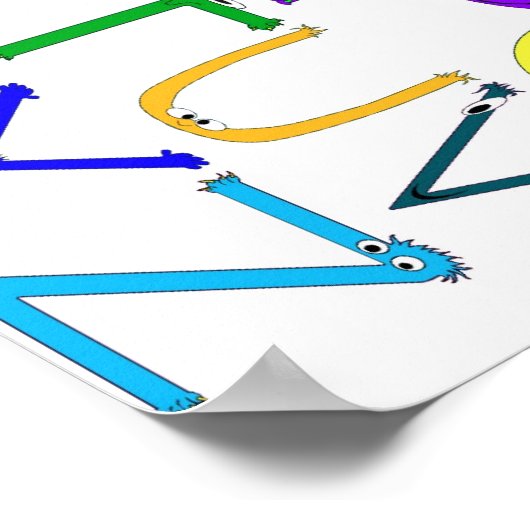 Monster Alphabet Poster (Ecke)