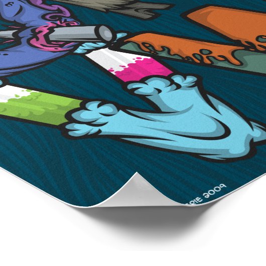 Monster Alphabet Poster (Ecke)