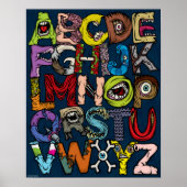 Monster Alphabet Poster (Vorne)