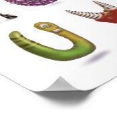 Monster Alphabet Poster (Ecke)
