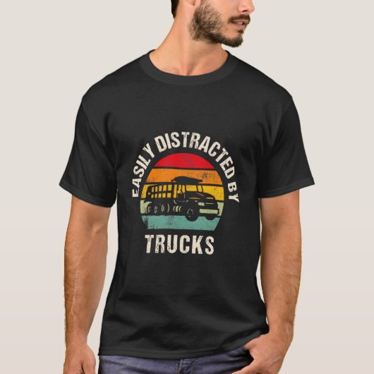 Monster Alte LKW für LKW-Fahrer T-Shirt (Vorderseite)