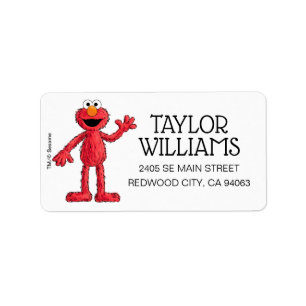 Monster am Ende dieser Geschichte   Cutie Elmo Adressaufkleber