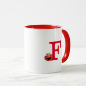 Monster am Ende dieser Geschichte | Elmo Monogram Tasse (VorderseiteRechts)