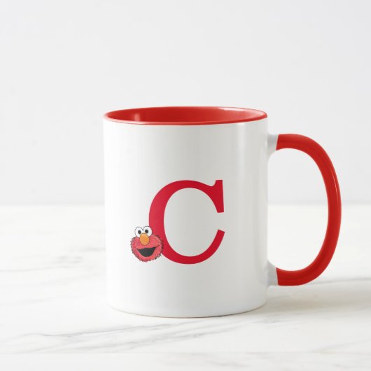 Monster am Ende dieser Geschichte | Elmo Monogram Tasse (Rechts)