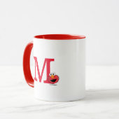 Monster am Ende dieser Geschichte | Elmo Monogram Tasse (Vorderseite Links)