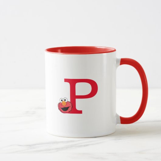 Monster am Ende dieser Geschichte | Elmo Monogram Tasse (Rechts)