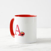 Monster am Ende dieser Geschichte | Elmo Monogram Tasse (Vorderseite Links)