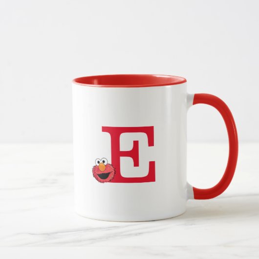 Monster am Ende dieser Geschichte | Elmo Monogram  Tasse (Rechts)