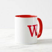 Monster am Ende dieser Geschichte | Elmo Monogram  Tasse (VorderseiteRechts)