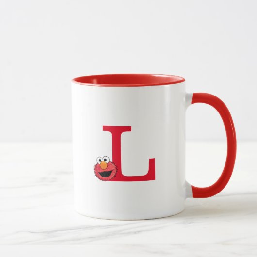 Monster am Ende dieser Geschichte | Elmo Monogram Tasse (Rechts)