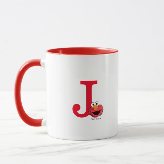 Monster am Ende dieser Geschichte | Elmo Monogram Tasse (Links)
